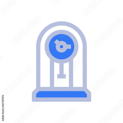 wall clock two tone style icon vector illustrations