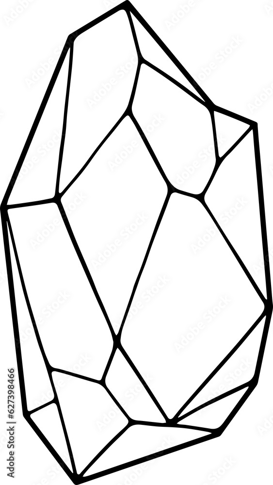 Minimalistic line art mineral stone Minimalistic line art mineral stone
