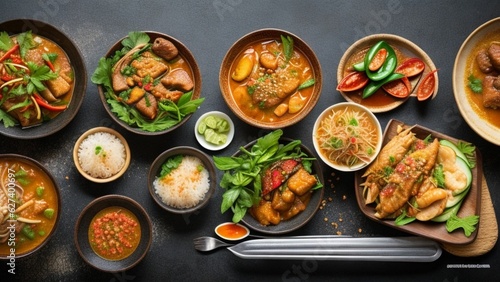 Thai food on the table