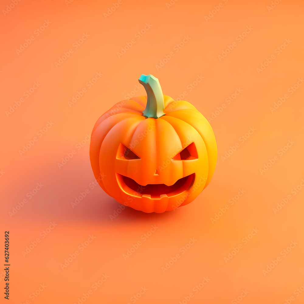 miniature halloween pumpkin, cute, photography, 3D art, decorative, orange background 03 miniature halloween pumpkin, cute, photography, 3D art, decorative, orange background 03