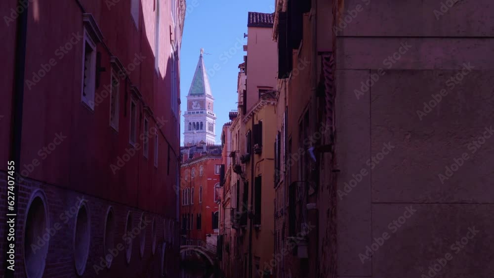Venice Tower of San Marco in the middle of the canal Venice Tower of San Marco in the middle of the canal