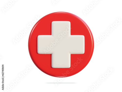 medical 3d in modern pharmacy symbol Health insurance icon concept Pharmacy concept