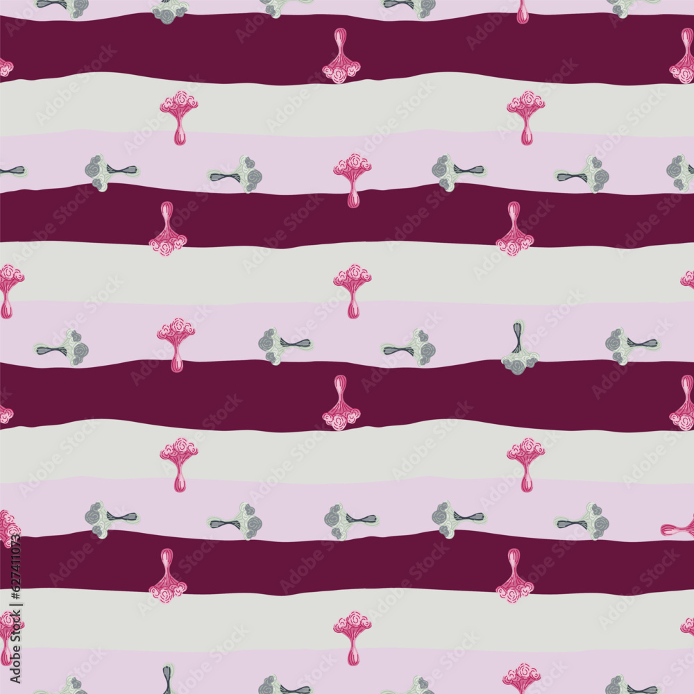 Simple psychedelic mushrooms seamless pattern. Magical fly agaric wallpaper. Simple psychedelic mushrooms seamless pattern. Magical fly agaric wallpaper.
