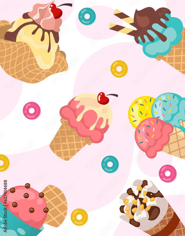 Ice cream vector collection