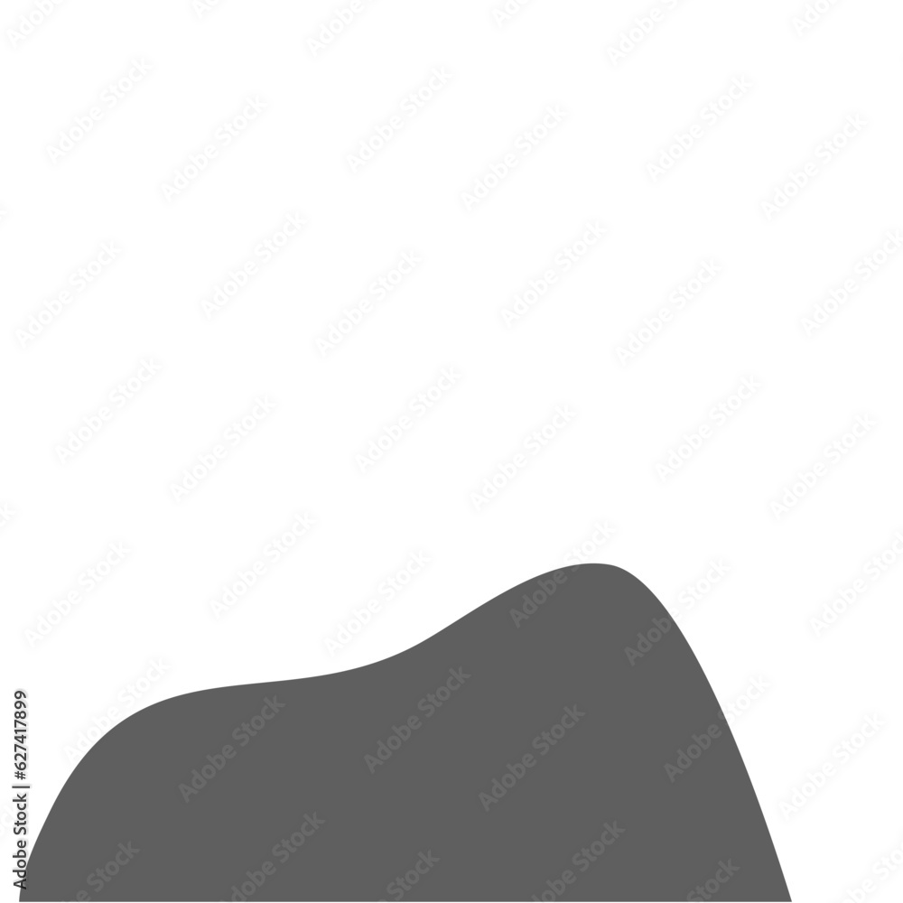 Hand Drawn Stone in Flat Style Hand Drawn Stone in Flat Style