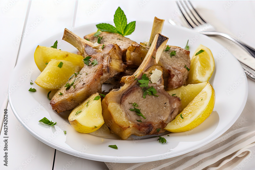 Delicious food on the table - Generative AI Delicious food on the table - Generative AI
