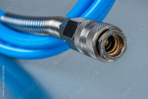 High pressure air hose with connector photo