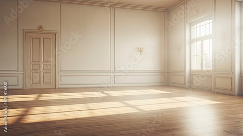 Wallpaper Mural Empty room New Traditional style morning light copy space, Generative AI Torontodigital.ca