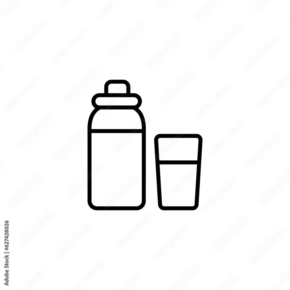 Water icon design with white background stock illustration