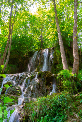 Enchanting Forest Waterfalls  Where Turquoise Dreams Come True