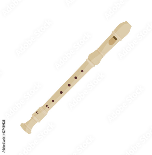 Music Instrument recorder  vector design