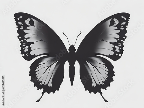 butterfly on white background Generative AI