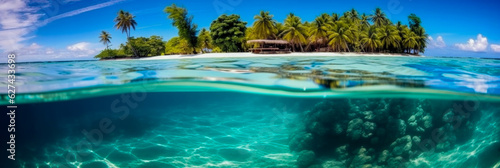 Fiji Islands panoramic view - Generative AI © jovannig