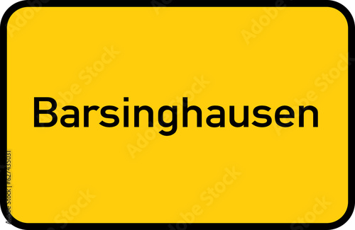 City sign of Barsinghausen - Ortsschild von Barsinghausen photo