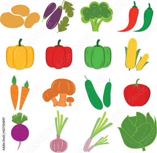 vegetables vector   eps 10