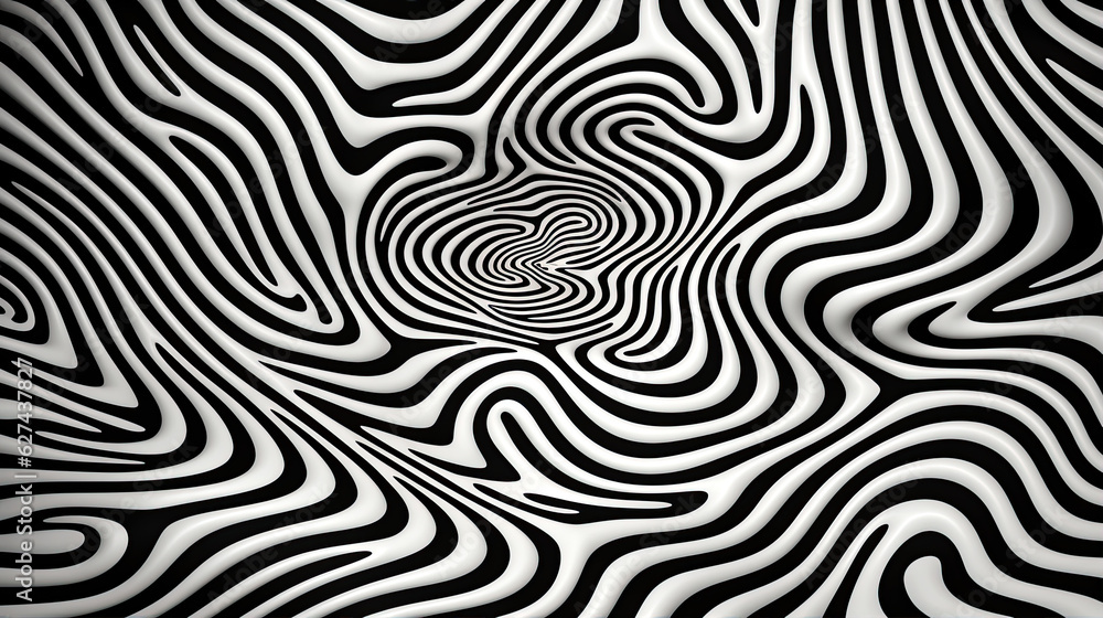 Geometric Abstract Hypnotic Worm, Hole Tunne, Optical Illusion