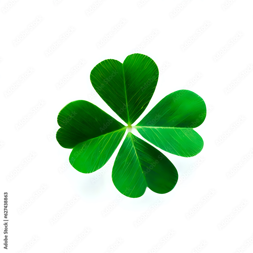 four leaf clover, photography, top angle, 3D, white background 07 four leaf clover, photography, top angle, 3D, white background 07
