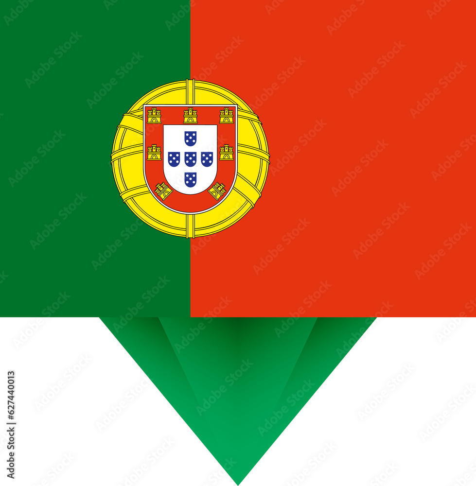 Portugal national flag. Portugal national flag.