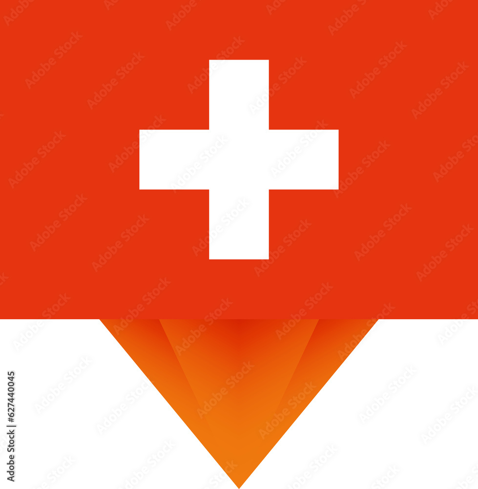Obraz premium Switzerland national flag.