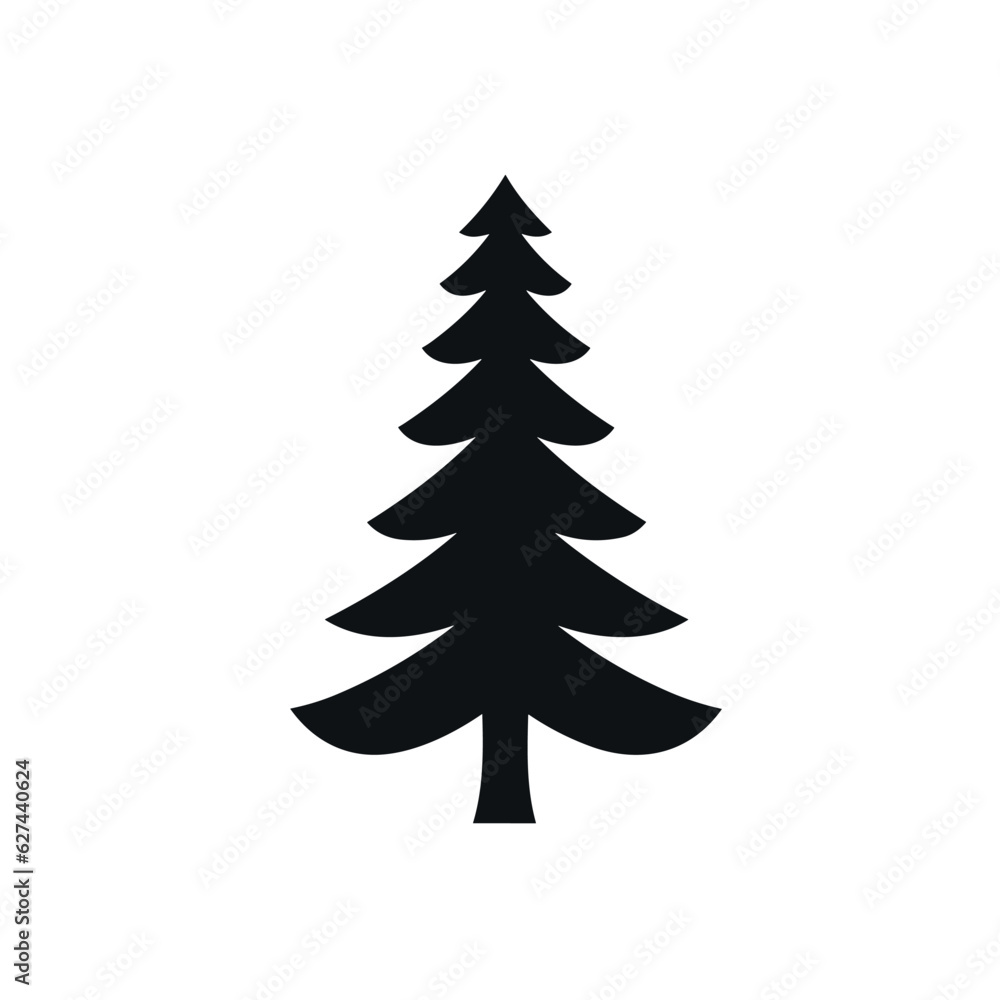 Vector illustration of a Christmas tree concept. Vector illustration of a Christmas tree concept.