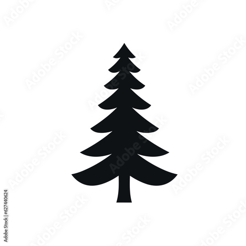 Vector illustration of a Christmas tree concept.