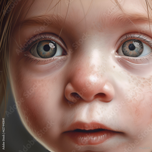 close up of a girl