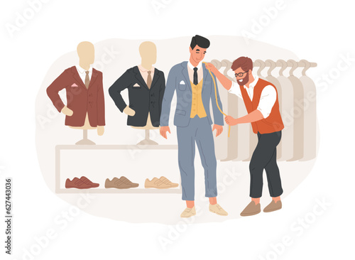 Fashion design isolated concept vector illustration. Fashion designer career, clothes design service, vocational course, applied art, creative industry, apparel brand business vector concept.