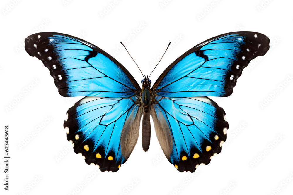 Obraz premium Beautiful color butterfly isolated on a transparent background