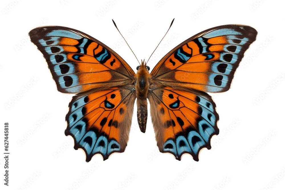 Obraz premium Beautiful color butterfly isolated on a transparent background