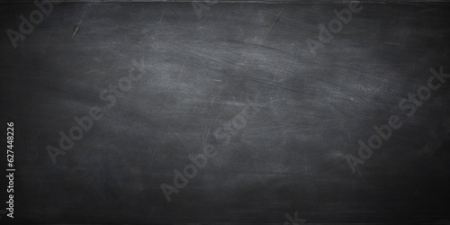 Horizontal blackboard or chalkboard wall texture background