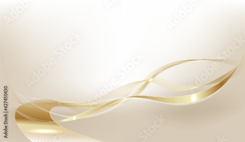 Abstract gold light threads background