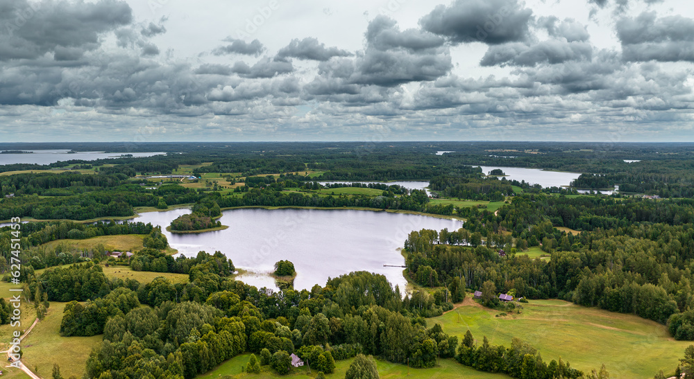 Landscape Latvia, in the countryside of Latgale next Lake Ārdavs.