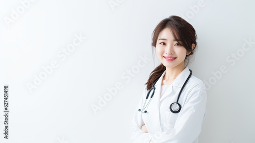Asian Woman doctor. Generative Ai