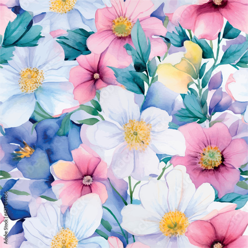 background with flowers.beautiful  watercolor flowers. watercolor flowers. 