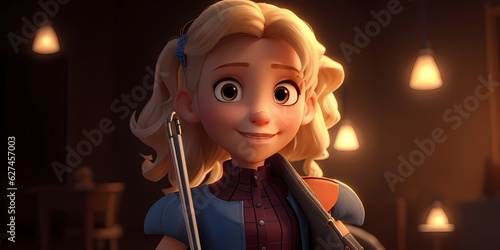 child playing violin