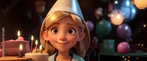 portrait of a child with a candle