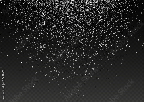 Powder sugar explosion or splash png, falling flour, salt powder falling gently. Top view 3d effectDesign element for kitchen, bakery, advertising, video.