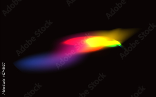 Rainbow crystal light leak	