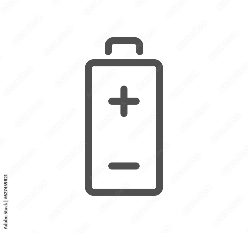Battery related icon outline and linear vector. Battery related icon outline and linear vector.