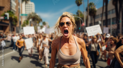 Angry Karen Portestor in Hollywood