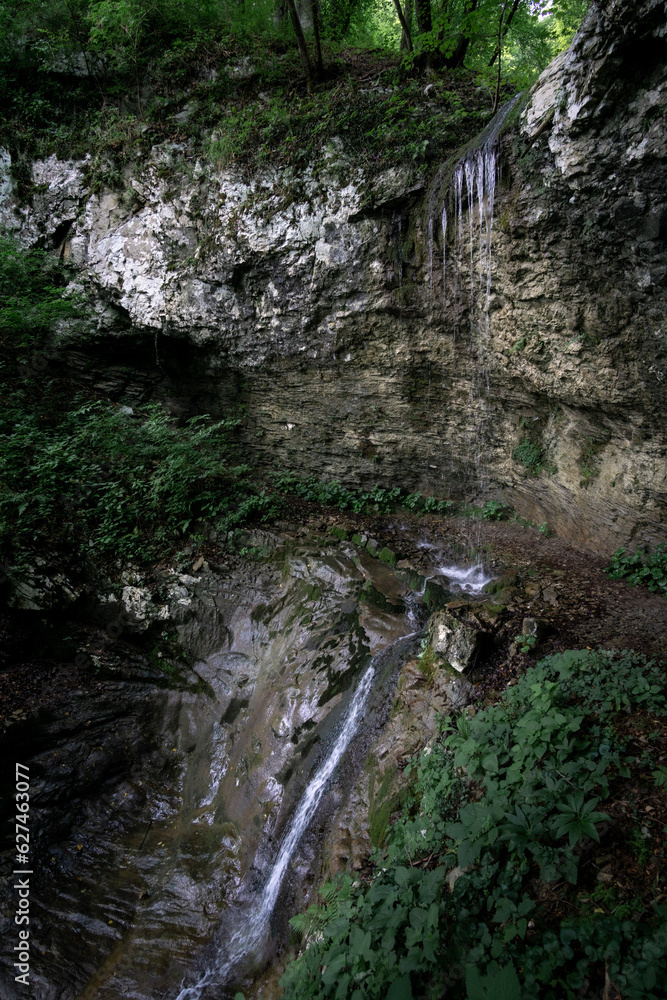 waterfall Slap nad Bino skalo in Slovenia