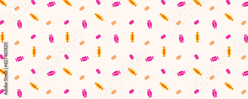 colorful pepermint flat baby pattern vector illustration background print 