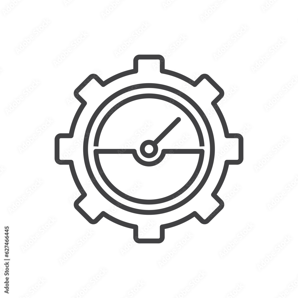 Configuration performance icon, speedometer icon Configuration performance icon, speedometer icon