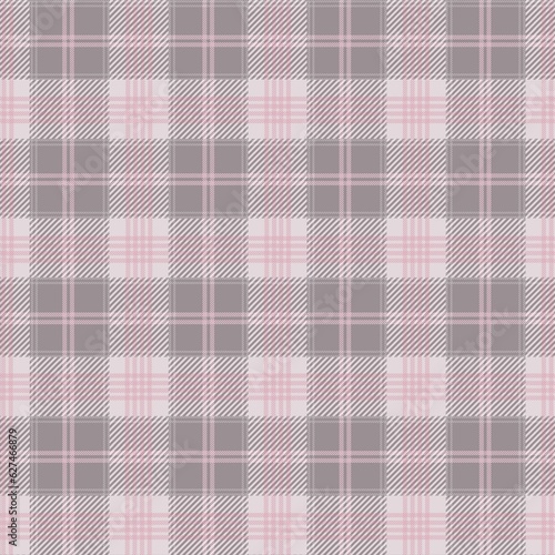 Tartan seamless pattern, grey and pink, can be used in fashion design. Bedding, curtains, tablecloths