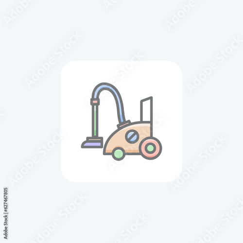 Vaccum Cleaner, Cleaning, Appliance Vector Awesome Icon