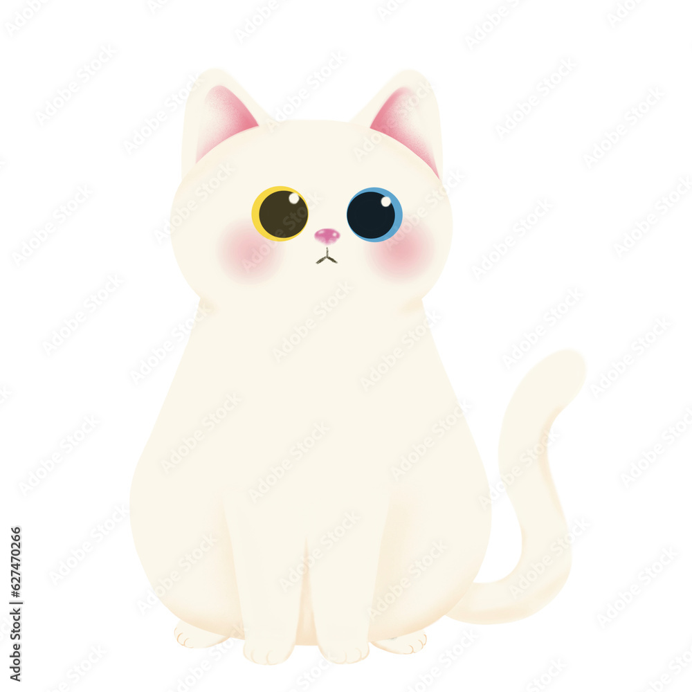 Obraz premium White cat