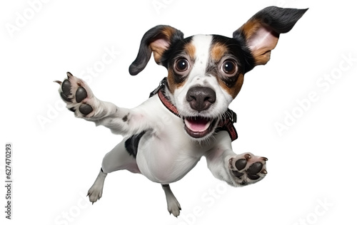 Wallpaper Mural Cute playful doggy or pet is playing and looking happy isolated on transparent background