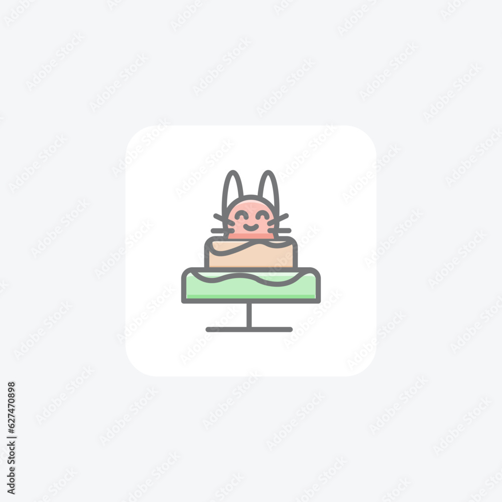 Easter Cake, Cake Vector Awesome Icon Easter Cake, Cake Vector Awesome Icon