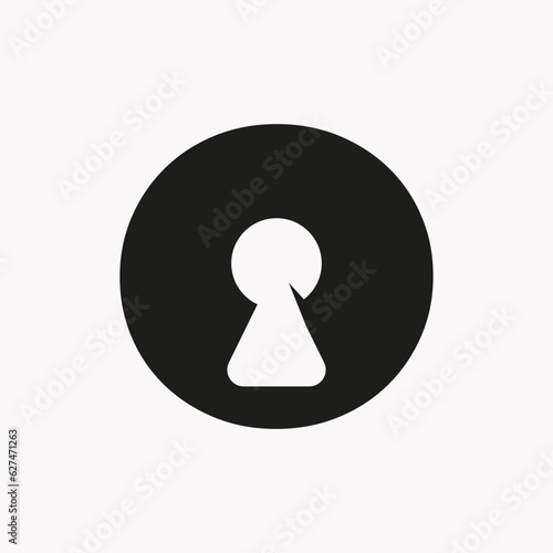 Letter O Key Hold Logo Design. Locked Icon, Security, Protection, Safe Symbol Vector Template