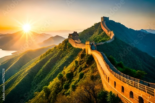 Photographie great wall generated ai